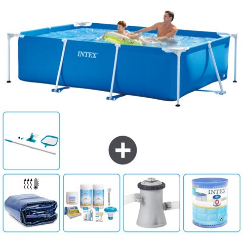 Piscina Fuori Terra - Rettangolo - 260x160x65 Cm - Blu - Include Accessori Coordinati A73 - Foto 1