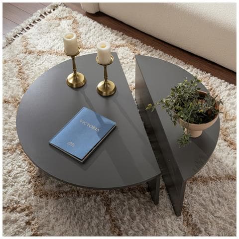 Vari Tavolino Rotondo Antracite Podio 90cm - Foto 8