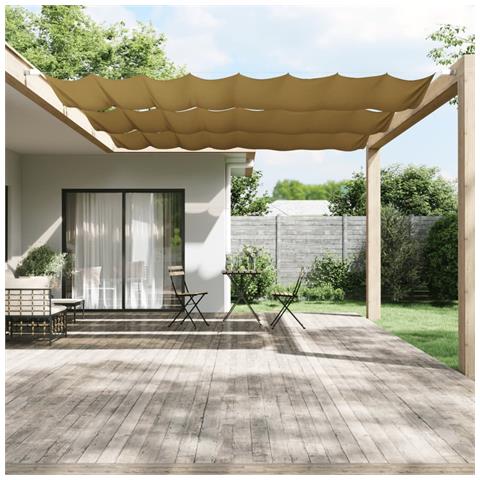 Paravento Verticale Beige 180x1000 Cm In Tessuto Oxford - Foto 6