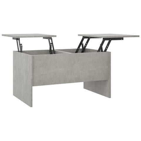 Tavolino Salotto Grigio Cemento 80x50x42,5 Cm Legno Multistrato - Foto 1