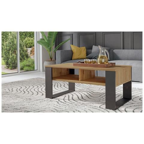 MODERN 2P ART CZ tavolino da caffè, comodino e consolle da soggiorno Tavolo da caffè Forma rettangolare 2 gamba /gambe - Foto 2