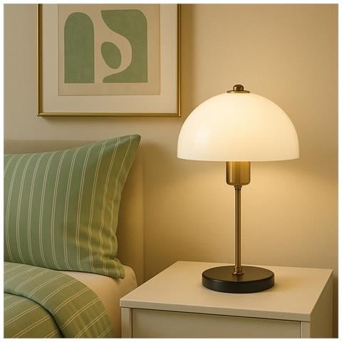 Lisette Lampada Da Tavolo Golden Mushroom 37cm - Foto 1