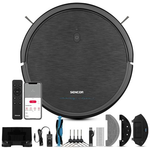 Sencor Srv 3160tq Robot Aspirapolvere Lavapavimenti Easyclean Ultra Sottile Autonomia Estesa Per Tutti I Tipi Di Pavimenti - Foto 1