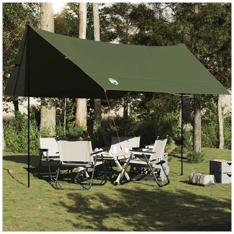 Telone da Campeggio Verde Oliva 438x376x212 cm Impermeabile - Foto 1