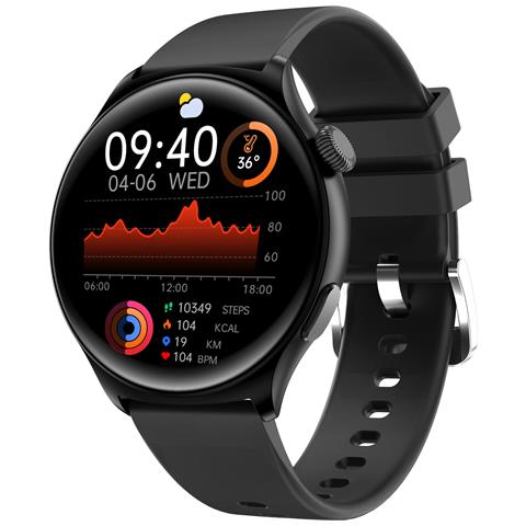 Smartwatch Mx16: Display Hd Da 1,43"", Chiamate Bluetooth Black - Foto 1
