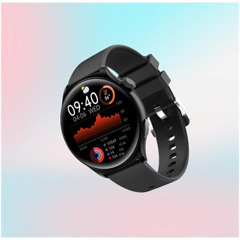Smartwatch Mx16: Display Hd Da 1,43"", Chiamate Bluetooth Black - Foto 2