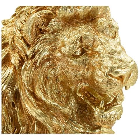 Scultura Leone 2 - Oro - Poliresina - 45x29x55 Cm - Foto 2