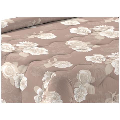 Trapunta Piumone Letto Invernale Imbottita 300gr Scaldanotti Matilde Piazza E Mezza Beige - Foto 2