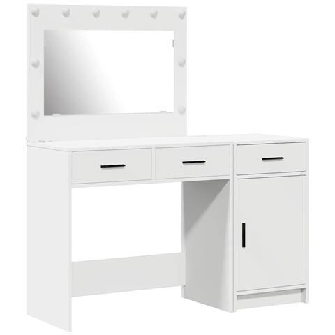 Tavolo da Trucco 2 pcs Bianco 40 x 41 x 75 cm Legno multistrato - Foto 1
