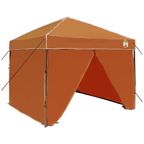 Tenda Aggiuntiva Pop-Up Arancione 250 x 250 cm Tessuto - Foto 1