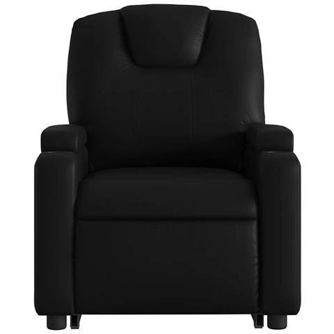 Poltrona Alzapersona Reclinabile Elettrica Nera in Similpelle - Foto 9