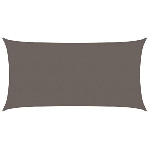 Parasole A Vela Hdpe Rettangolare 2x4 M Antracite - Foto 1