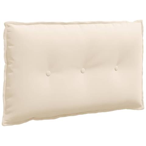 Cuscino per Schiena Beige 80 x 50 cm Tessuto in Microfibra - Foto 1