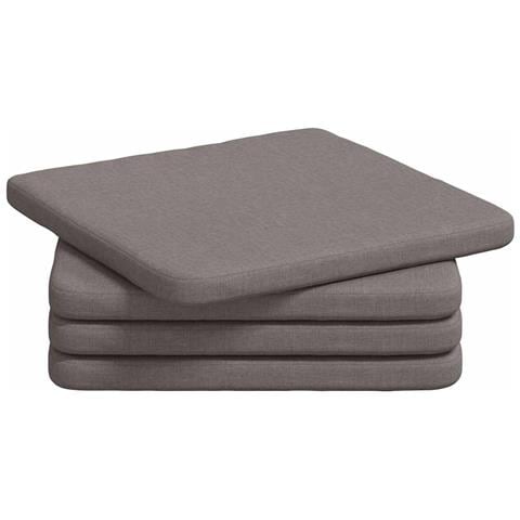 Cuscini per Seduta 4 pcs Talpa 40 x 40 x 3 cm Tessuto - Foto 1