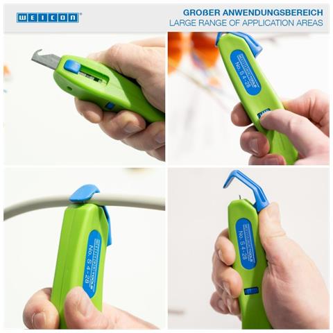 Coltello Per Cavi No. S 4- 28 Green Line - Foto 3