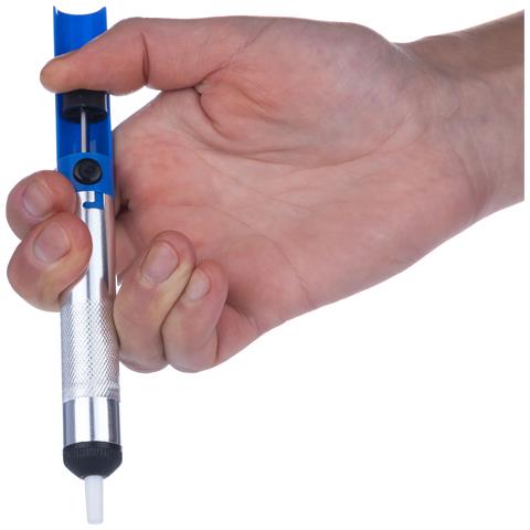 Pompa Dissaldante Manuale - Costruzione Solida, Punta In Teflon Ptfe | Lunghezza 18,5 Cm, Ø Interno 3 Mm | Per Componenti Elettronici - Foto 8