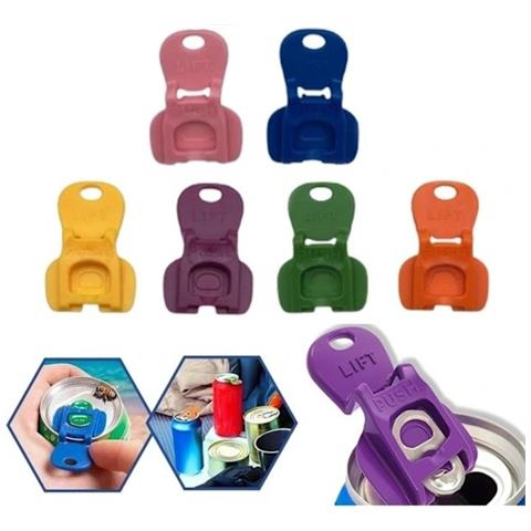12 Pezzi Apriscatole Facile, Apriscatole In Plastica Per Lattine Di Soda, Protezione Per Coperchio Superiore Di Lattine Di Bevande - Foto 1