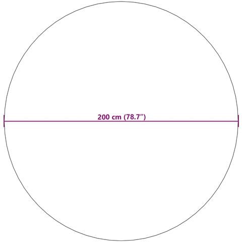 Tappeti per area Rotondo HUARTE Crema Ø 200 CM Poliestere - Foto 6