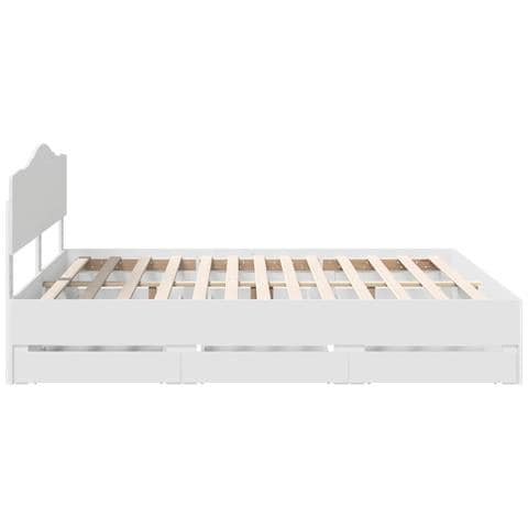 Struttura del letto Bianco 180 x 200 cm Legno Ingegnerizzato - Foto 9