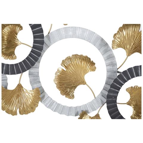 Decorazione In Metallo 3d Cerchi 9-multicolore-metallo-127,5x4x44,5 Cm - Foto 2