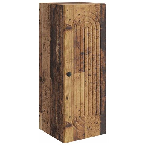 Mobiletto a muro Legno antico 33 x 34,5 x 90 cm - Foto 1