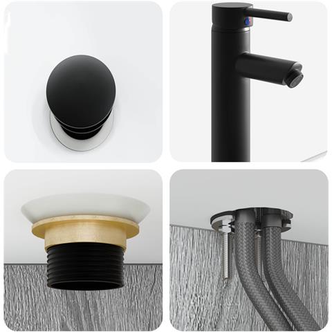 Lavabo da Parete Sonoma grigio 53 x 35 x 39 cm - Foto 8