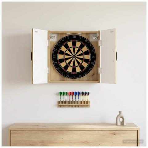 Armadio per Dartboard HAARLEM Rovere Artigianale - Foto 2