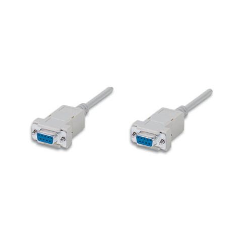 ICOC 036-NM-5 - Cavo Pc / Pc Null Modem Cavo AT, AT cross over DB 9p. F / F 5 m - Foto 1