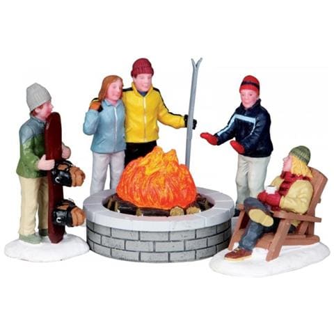 Sciatori Intorno Al Falò - Fire Pit, Set Da 5 - Foto 1