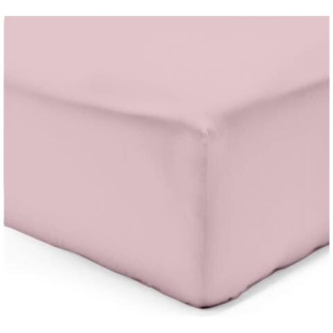 Lenzuolo Con Angoli Rosa - 180 x 200 cm - 100% Cotone - Foto 1