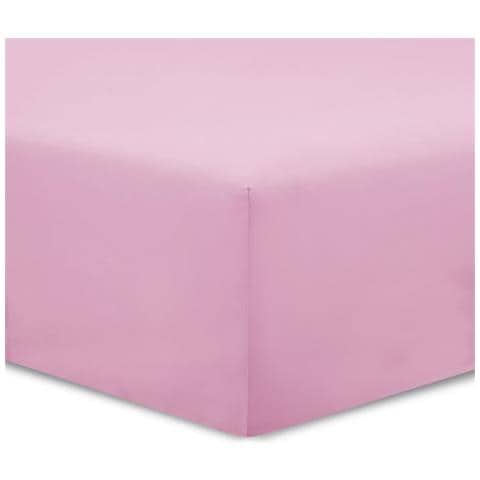 Lenzuolo Con Angoli Rosa - 180 x 200 cm - 100% Cotone - Foto 3