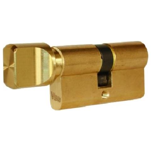 941.16 Cilindro Doppio Sagomato Pomolo Mm. 70 C (35+35) Ottone 3 Chiavi - Foto 1