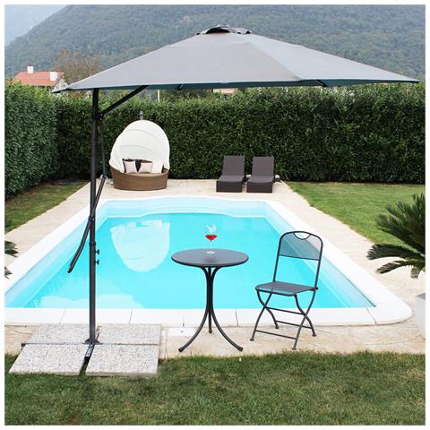 Versus - Ombrellone Da Giardino Decentrato 2,5 X 2,5 - Foto 3