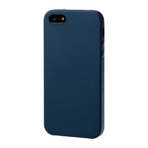 Skin, Cover In Similpelle - Apple Iphone 5 / 5s / Se - Blu Scuro - Foto 2