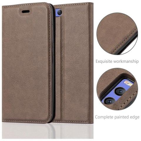 Custodia Compatibile Con Xiaomi Mi A1 / Mi 5x In Bruno Caffè - Coperchio Protettiva Con Chiusura Magnetica, Funzione Stand E Tasca Per Le Carte - Foto 2