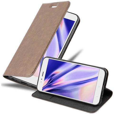 Custodia Compatibile Con Xiaomi Mi A1 / Mi 5x In Bruno Caffè - Coperchio Protettiva Con Chiusura Magnetica, Funzione Stand E Tasca Per Le Carte - Foto 1