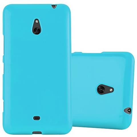 Custodia Compatibile Con Nokia Lumia 1320 In Jelly Celeste - Coperchio Protettivo In Silicone Tpu Flessibile - Foto 1