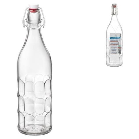 Bottiglia Con Tappo Lt 1 Moresca Vetro Trasparente - Foto 1