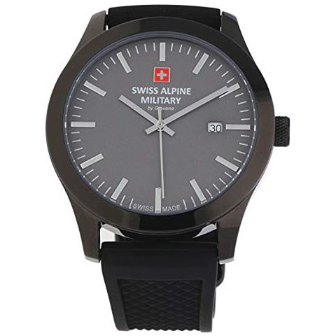 Swiss Alpine Militare Da Grovana 7055-1878sam - Orologio Da Polso Da Uomo, Colore: Nero - Foto 2