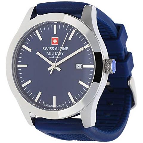 Swiss Alpine Militare Da Grovana 7055-1878sam - Orologio Da Polso Da Uomo, Colore: Nero - Foto 1