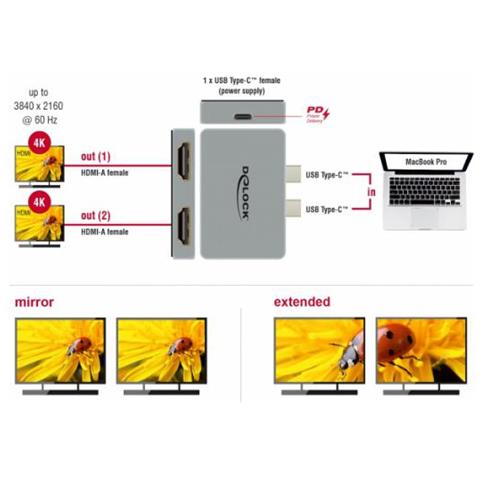 Dockingstation - Usb-c / Thunderbolt 3 - 2 X Hdmi (64123)  - Foto 3