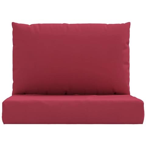 Cuscini per Pallet 2 pz Rosso Vino in Tessuto Oxford - Foto 2