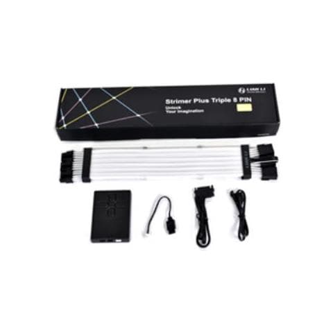 Strimer Plus Cavo di Alimentazione VGA PCIe RGB Triplo a 8 Pin + Telecomando - Foto 1