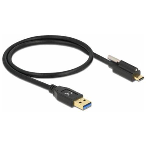 84025 Cavo Usb 0,5 M Usb 3.2 Gen 2 (3.1 Gen 2) Usb 3.2 Gen 2 Type-a Usb C Nero - Foto 1
