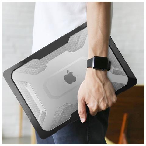Cover Bumper Per Macbook Pro 13"" 2022 E 2020, Nero Transparente - Foto 2