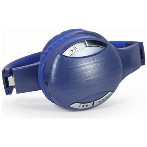 BTHS-01-B cuffia e auricolare Con cavo e senza cavo A Padiglione Musica e Chiamate Micro-USB Bluetooth Blu - Foto 3