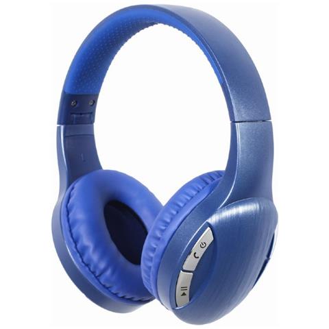 BTHS-01-B cuffia e auricolare Con cavo e senza cavo A Padiglione Musica e Chiamate Micro-USB Bluetooth Blu - Foto 1