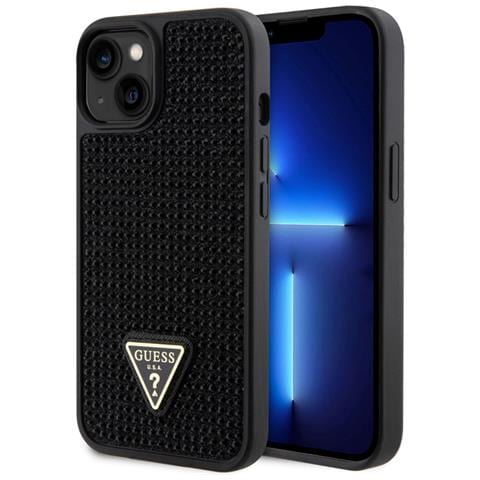 Cover Per Iphone 15 Triangle Diamond, Nero - Foto 2