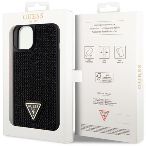 Cover Per Iphone 15 Triangle Diamond, Nero - Foto 3