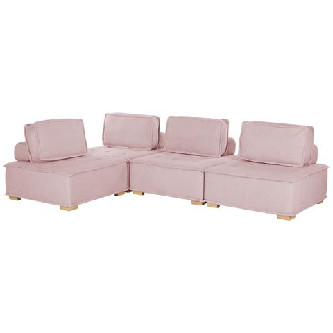 4 Posti Tibro Tessuto Rosa Lato Destro - Foto 2